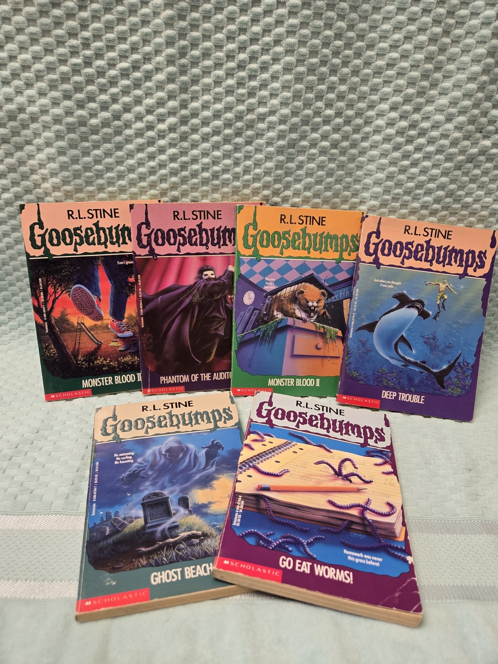 Goosebumps Paperback Book Lot by R.L. Stine - Mixed Color Covers